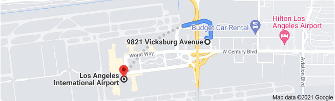 9821 Vicksburg Ave to lax airport